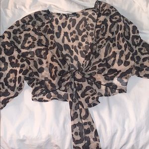 Cheetah print tank top